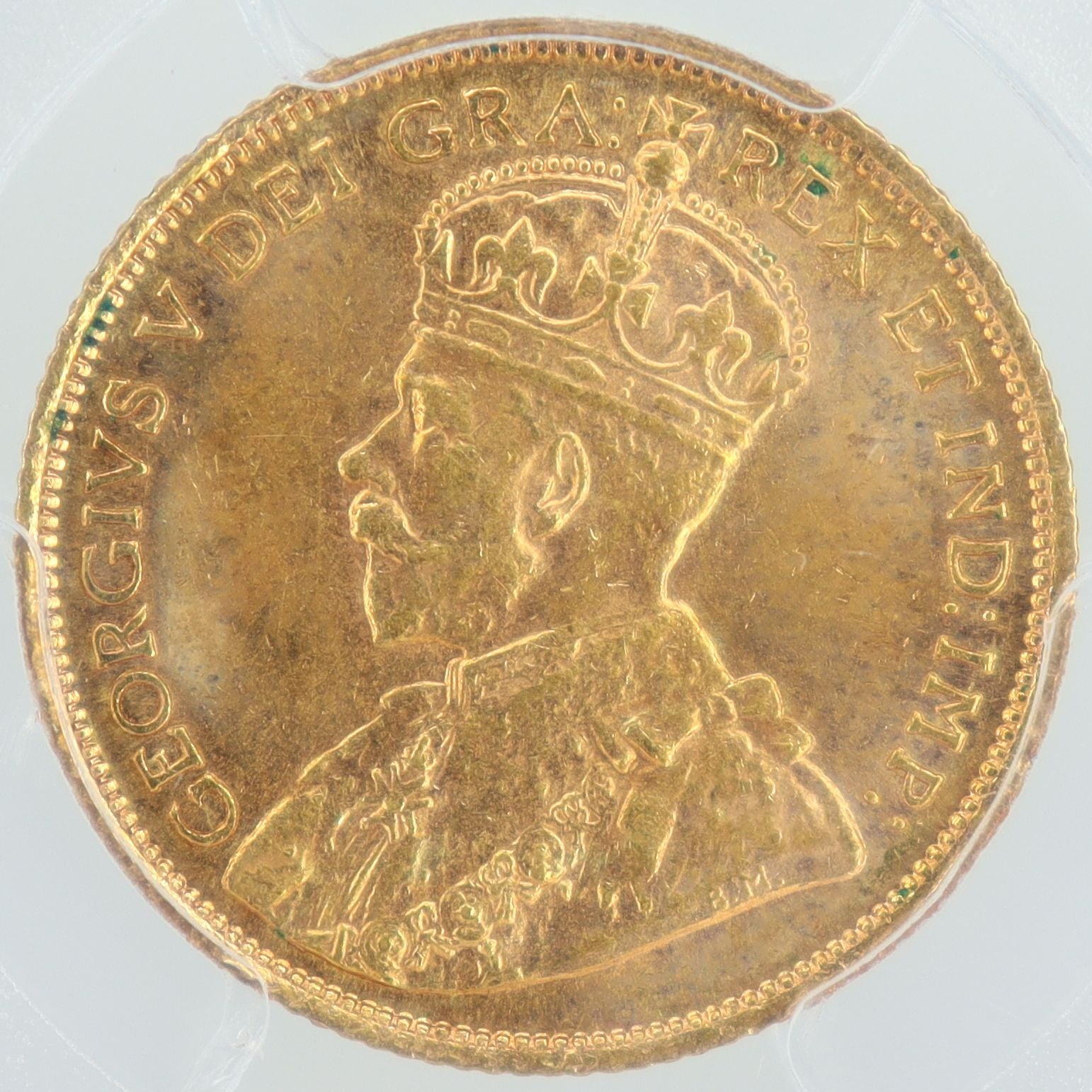 1912年 カナダ 5ドル 金貨 ジョージ5世 カナダ初 初年号 【 PCGS MS63 】
