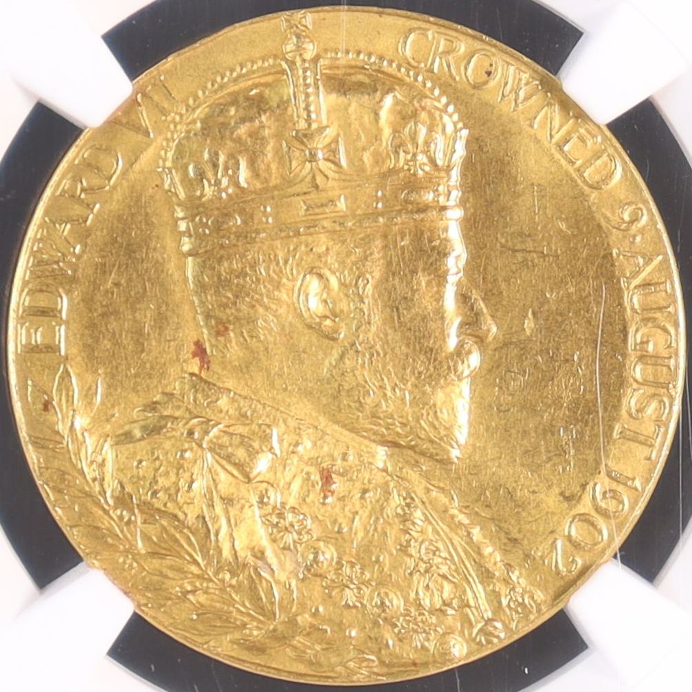 1902年 イギリス エドワード7世 戴冠記念 金メダル 【 NGC MS64 】