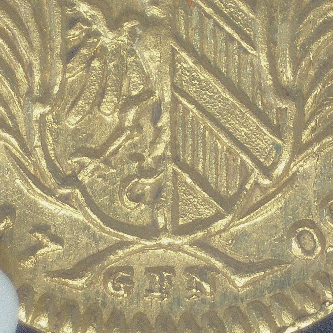 1700年 DATED ドイツ ニュルンベルク 1/4ダカット金貨 FR-1890 GFN LEGEND 【 NGC MS62 】