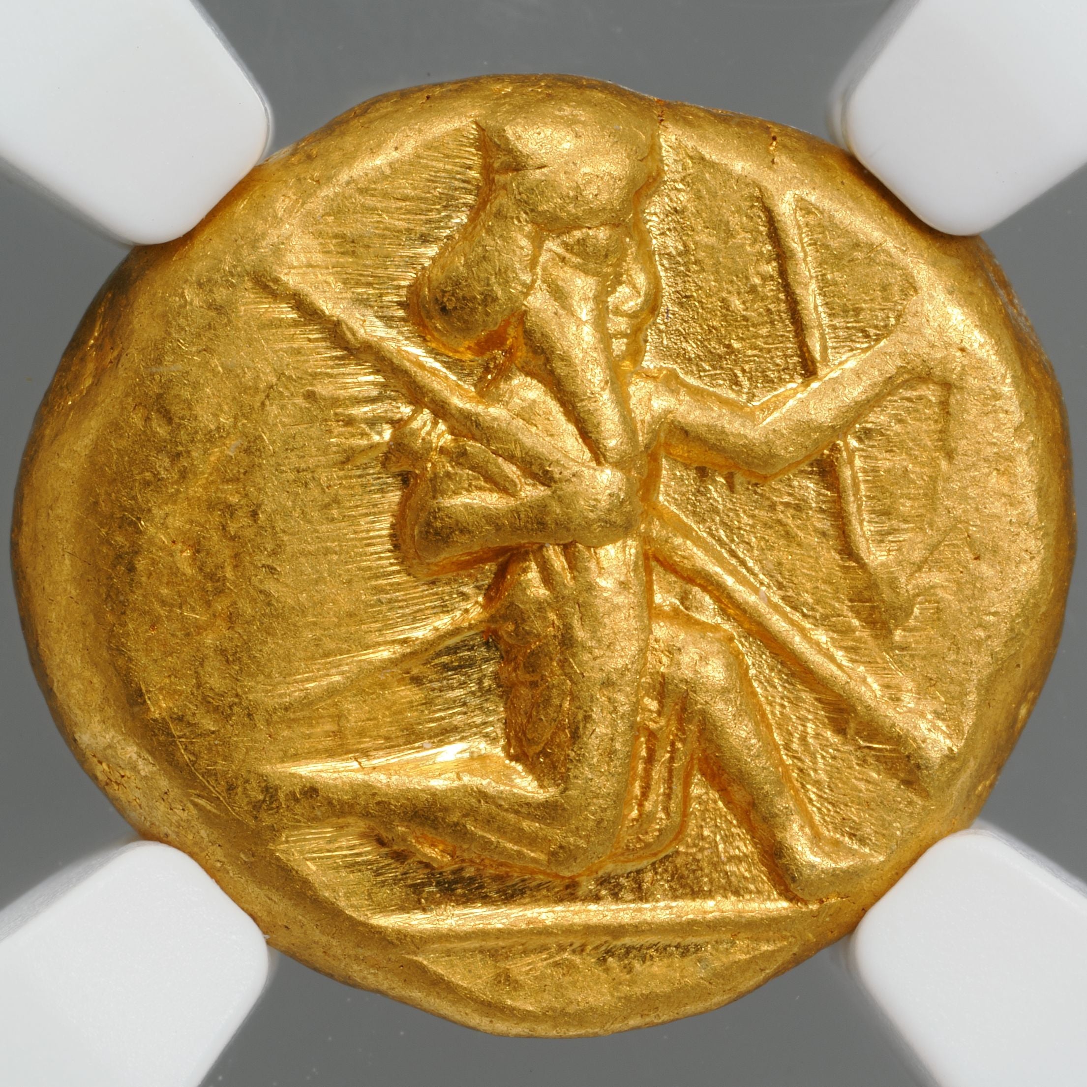 紀元前550～330年 アケメネス朝ペルシャ帝国 ダリク金貨 Ch XF 5/5-5/5