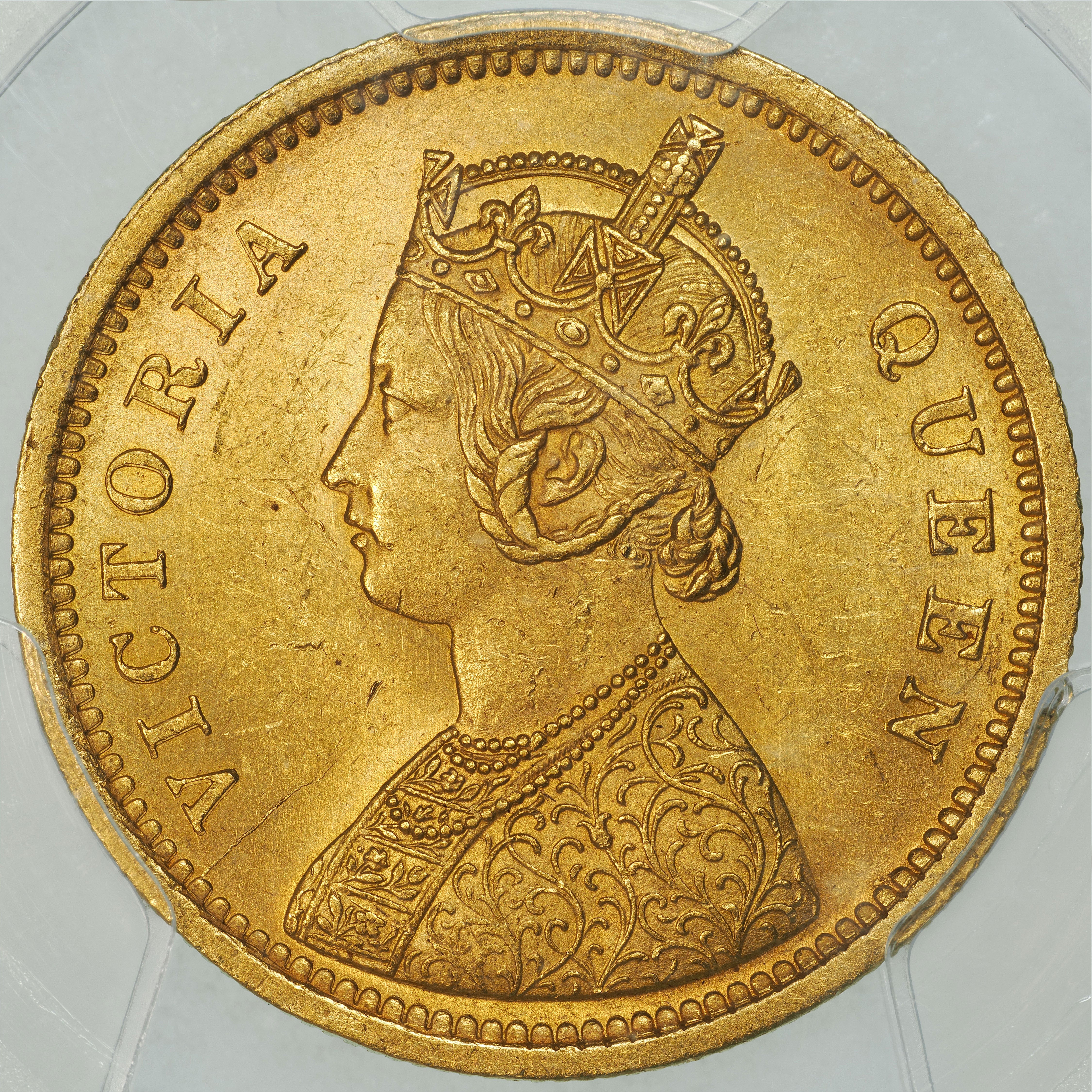 ヴィクトリア女王 ゴシックヘッド 1862年-C イギリス領インド 1