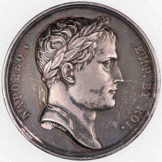 1813年 フランス ナポレオン1世 セニス山の記念碑建設 銀メダル