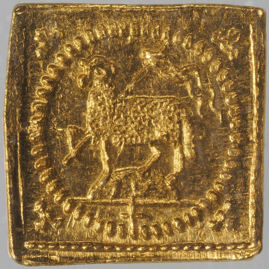 1700年刻印 ドイツ ニュルンベルク GFN ラムダカット クリッペ（四角） 1/8ダカット金貨 FR-1894