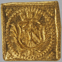 ドイツ ニュルンベルク ラムダカット クリッペ（四角） 1700年刻印 1/8ダカット金貨 MS62 PCGS 裏