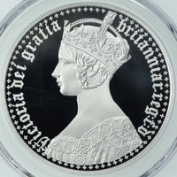 エリザベス2世 ゴシッククラウン 2021年 オルダニー 5ポンド銀貨 PF70 DEEP CAMEO PCGS ポートレート版表
