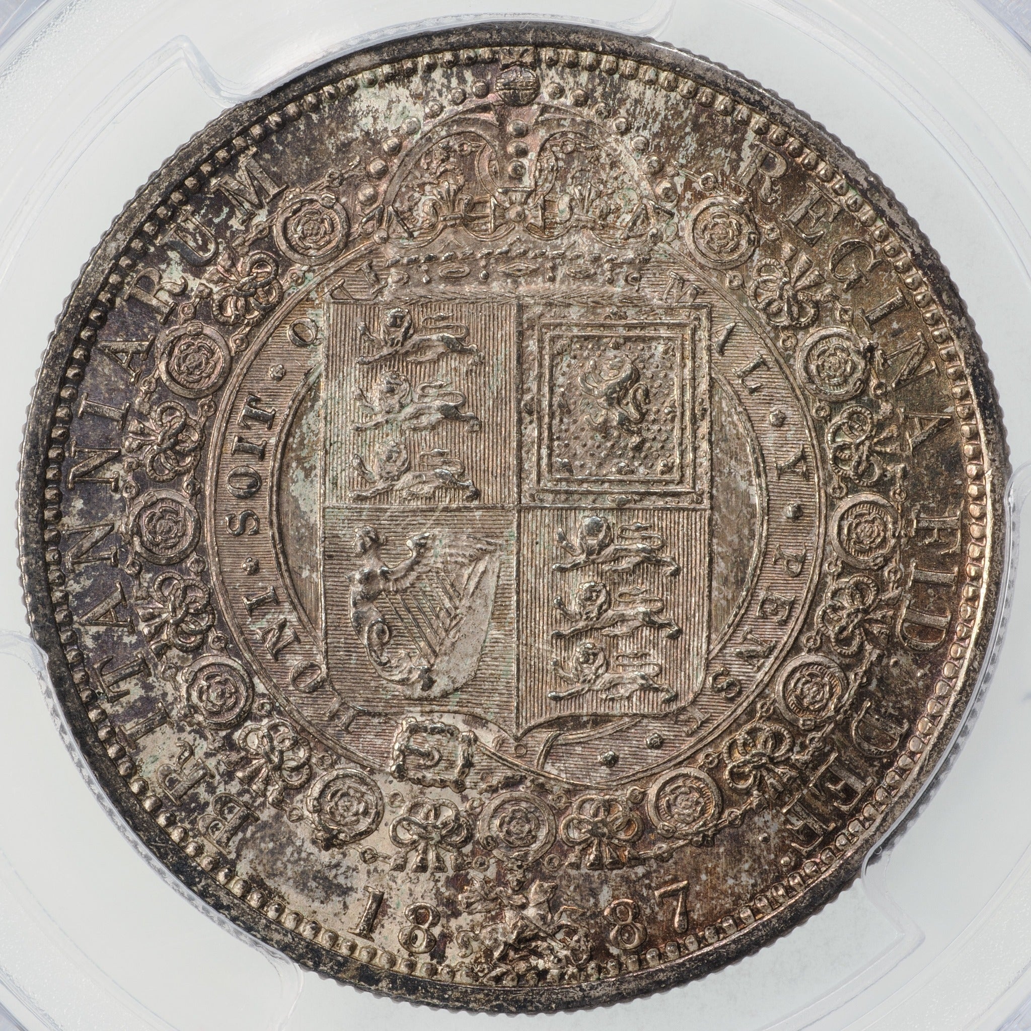 ヴィクトリア女王 ジュビリーヘッド 1887年 イギリス ハーフクラウン 1