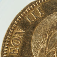 ナポレオン3世 フランス パリ造幣所 1865年-A 100フラン金貨 AU55 PCGS 表