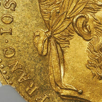 フランツ・ヨーゼフ1世 オーストリア 1891年 1ダカット金貨 MS64 NGC 表