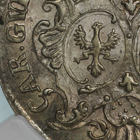 ドイツ ザイン＝アルテンキルヒェン伯領 1753年  12クロイツァー銀貨 NGC MS65 表