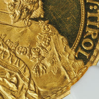 フランツ・ヨーゼフ1世 インスブルック射撃祭 1885年 オーストリア 金メダル PF63 ULTRA CAMEO NGC 表