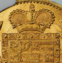 リヒテンシュタイン ヨハン2世 1898年 20クローネ金貨 MS63 NGC 裏