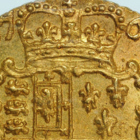 ジョージ3世 イギリス 1762年 1/4ギニー金貨 MS64 PCGS 裏