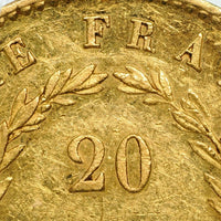 ナポレオン1世 百日天下 フランス パリ造幣所 1815年-A 20フラン金貨 AU58 PCGS 裏