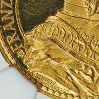 フランツ・ヨーゼフ1世 インスブルック射撃祭 1885年 オーストリア 金メダル PF63 ULTRA CAMEO NGC 表