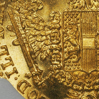 フランツ・ヨーゼフ1世 オーストリア 1914年 1ダカット金貨 MS64 NGC 裏