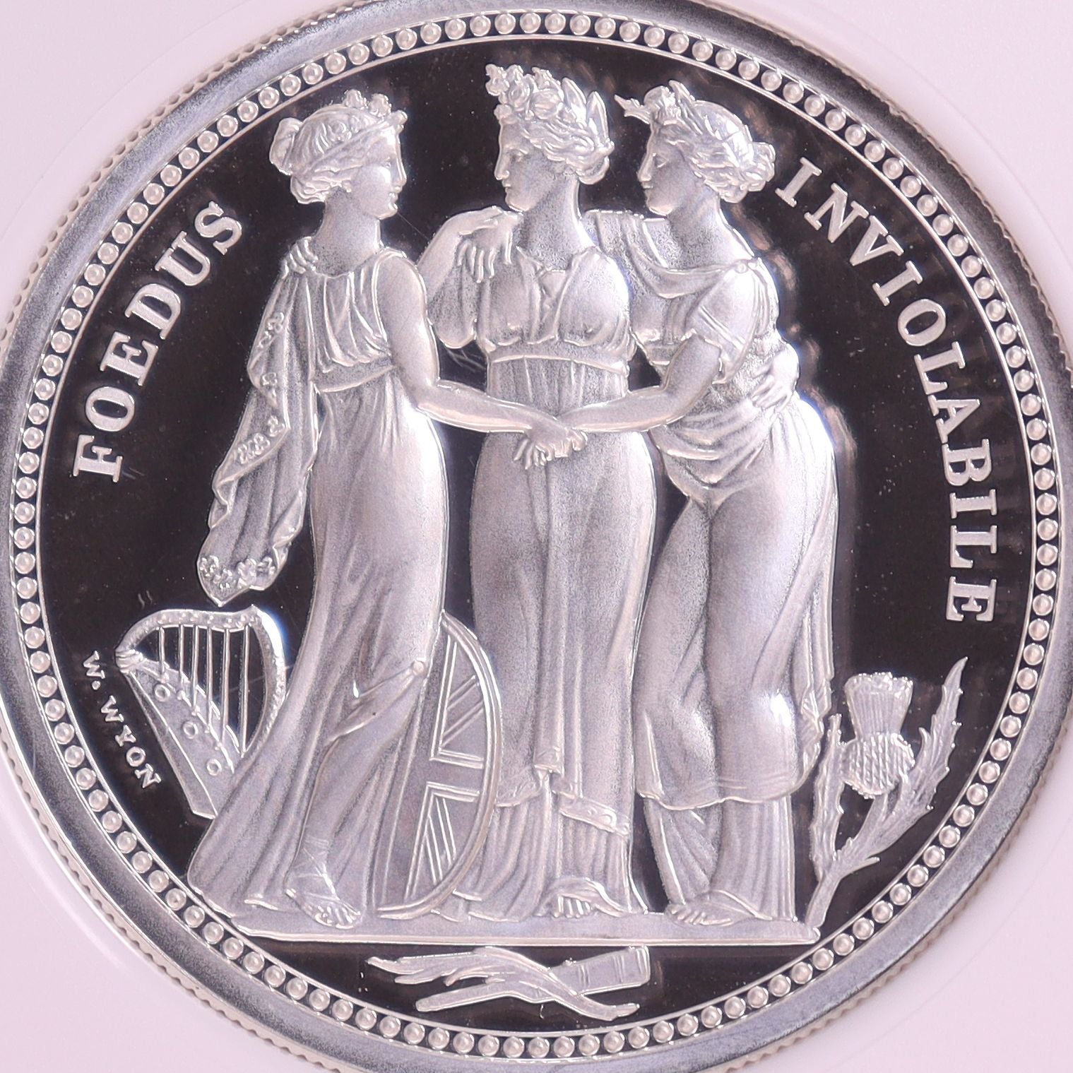 2020年 イギリス スリーグレイセス 5ポンド 銀貨 【 NGC PF70 ULTRACAMEO First Releases 】