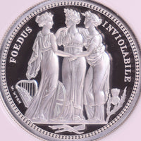 スリーグレイセス イギリス 2020年 5ポンド銀貨 PF70 ULTRACAMEO First Releases NGC 表