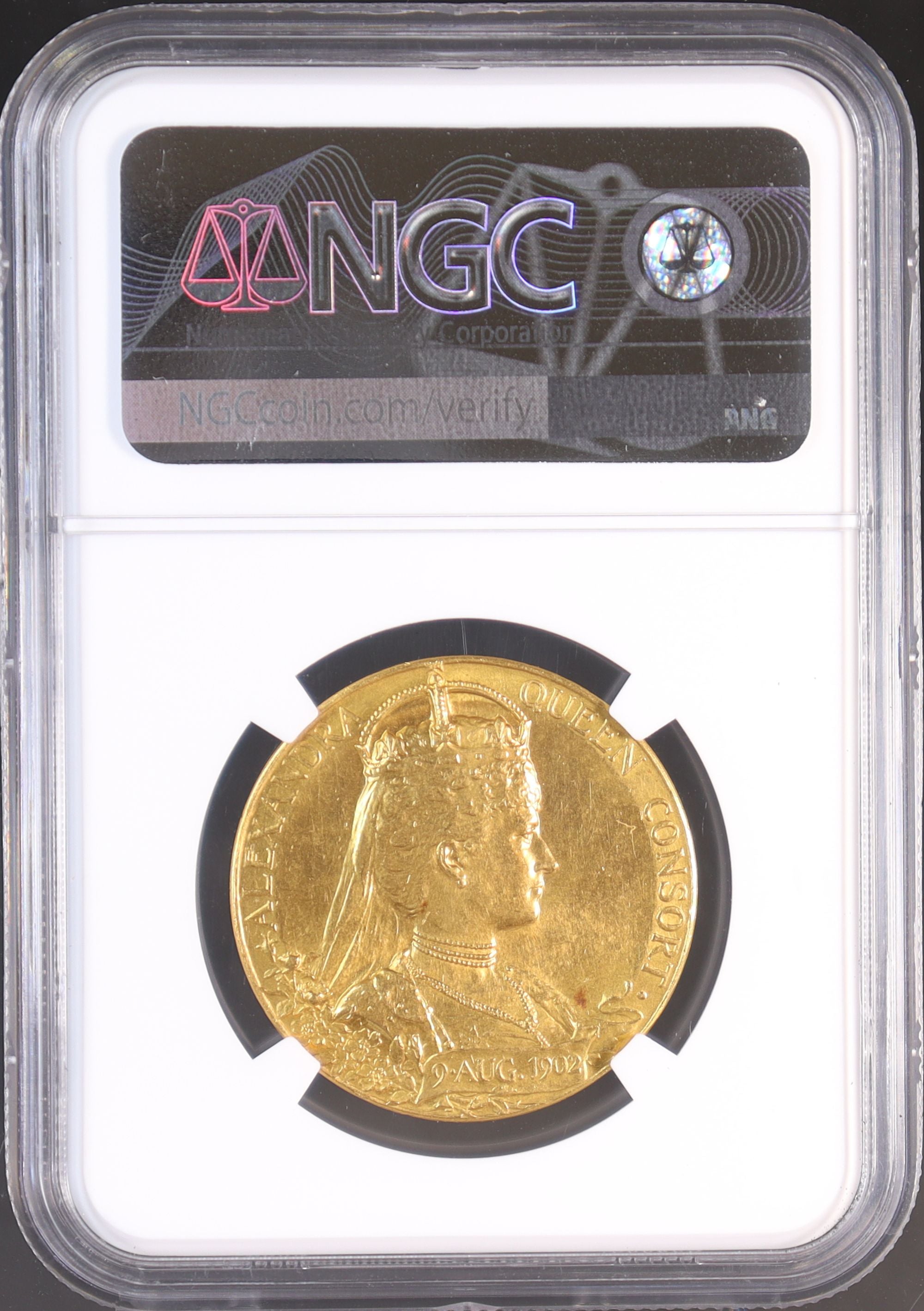 1902年 イギリス エドワード7世 戴冠記念 金メダル 【 NGC MS64 】