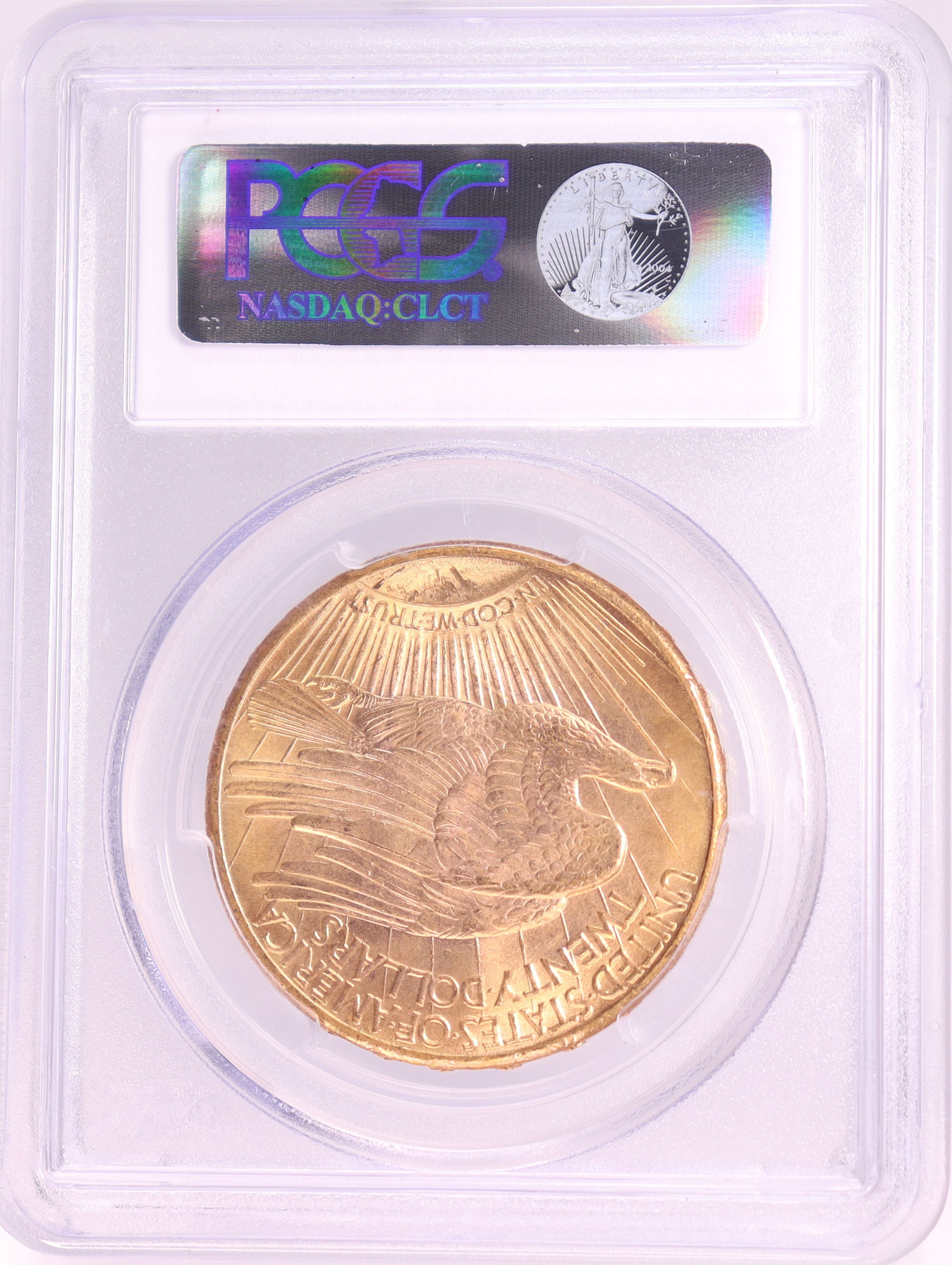 1911年-D アメリカ セントゴーデンス ダブルイーグル 20ドル 金貨 ダラス鋳造 【 PCGS MS66 準高鑑定 】