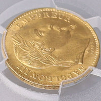 ナポレオン3世 フランス ストラスブール造幣所 1869年-BB 20フラン金貨 MS62 PCGS 表