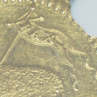 ドイツ ニュルンベルク ラムダカット 1700年刻印 1/4ダカット金貨 MS62 NGC 表