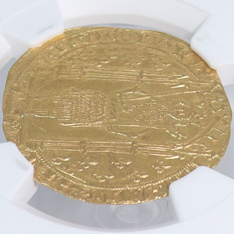 1364-80年 フランス フランカ・ピエ シャルル5世 金貨 3.80g 【 NGC MS62 】