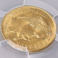 ナポレオン3世 フランス ストラスブール造幣所 1869年-BB 20フラン金貨 MS62 PCGS 表