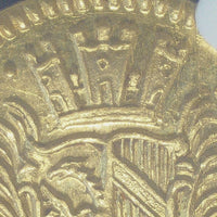 ドイツ ニュルンベルク ラムダカット 1700年刻印 1/4ダカット金貨 MS62 NGC 裏