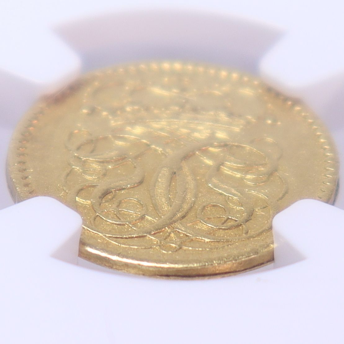 1670-99年 デンマーク クリスチャン5世 騎馬王 1ダカット 金貨 【 NGC AU58 唯一の鑑定品 TOP POP 】