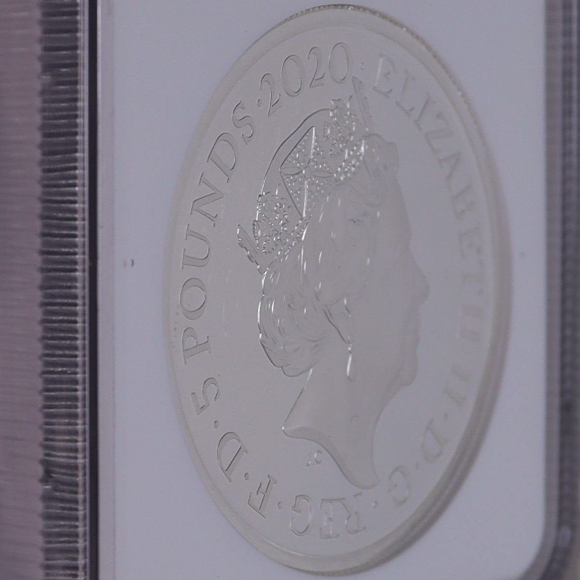 2020年 イギリス スリーグレイセス 5ポンド 銀貨 【 NGC PF70 ULTRACAMEO First Releases 】