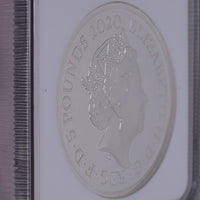スリーグレイセス イギリス 2020年 5ポンド銀貨 PF70 ULTRACAMEO First Releases NGC 裏