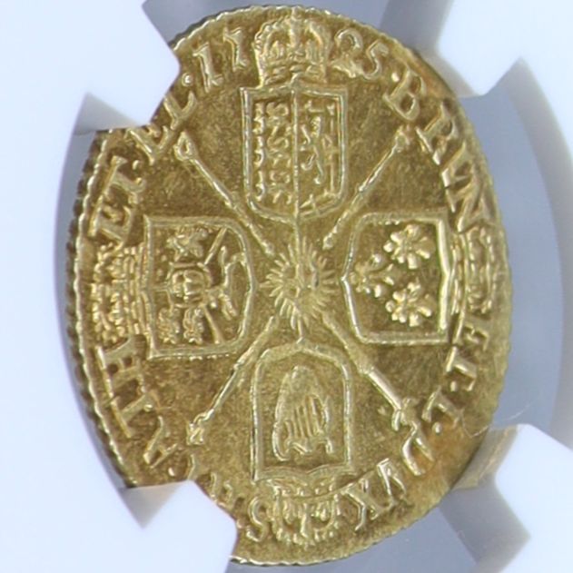 1725年 イギリス ジョージ1世 1/2ギニー 金貨 ハーフギニー 【 高鑑定 NGC MS63 】