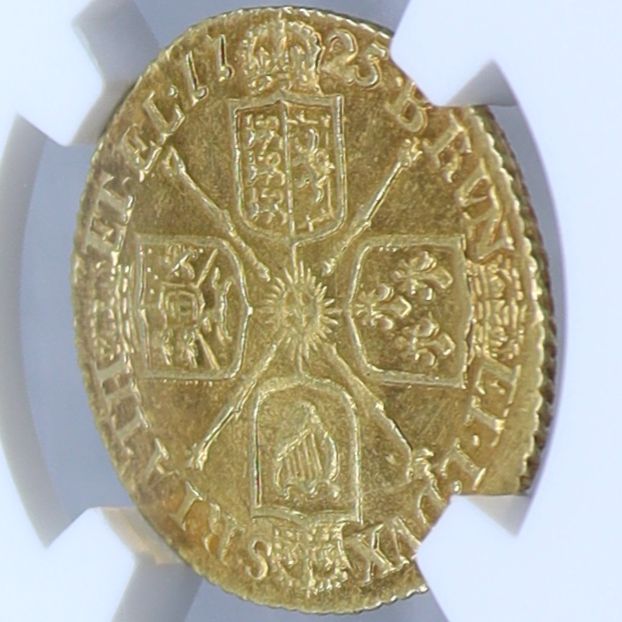 1725年 イギリス ジョージ1世 1/2ギニー 金貨 ハーフギニー 【 高鑑定 NGC MS63 】