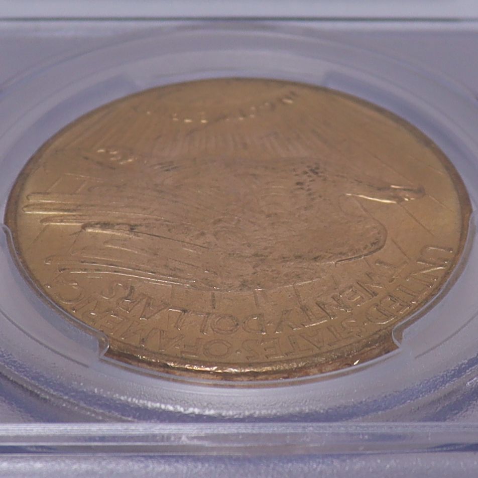 1911年-D アメリカ セントゴーデンス ダブルイーグル 20ドル 金貨 ダラス鋳造 【 PCGS MS66 準高鑑定 】