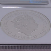 スリーグレイセス イギリス 2020年 5ポンド銀貨 PF70 ULTRACAMEO First Releases NGC 裏