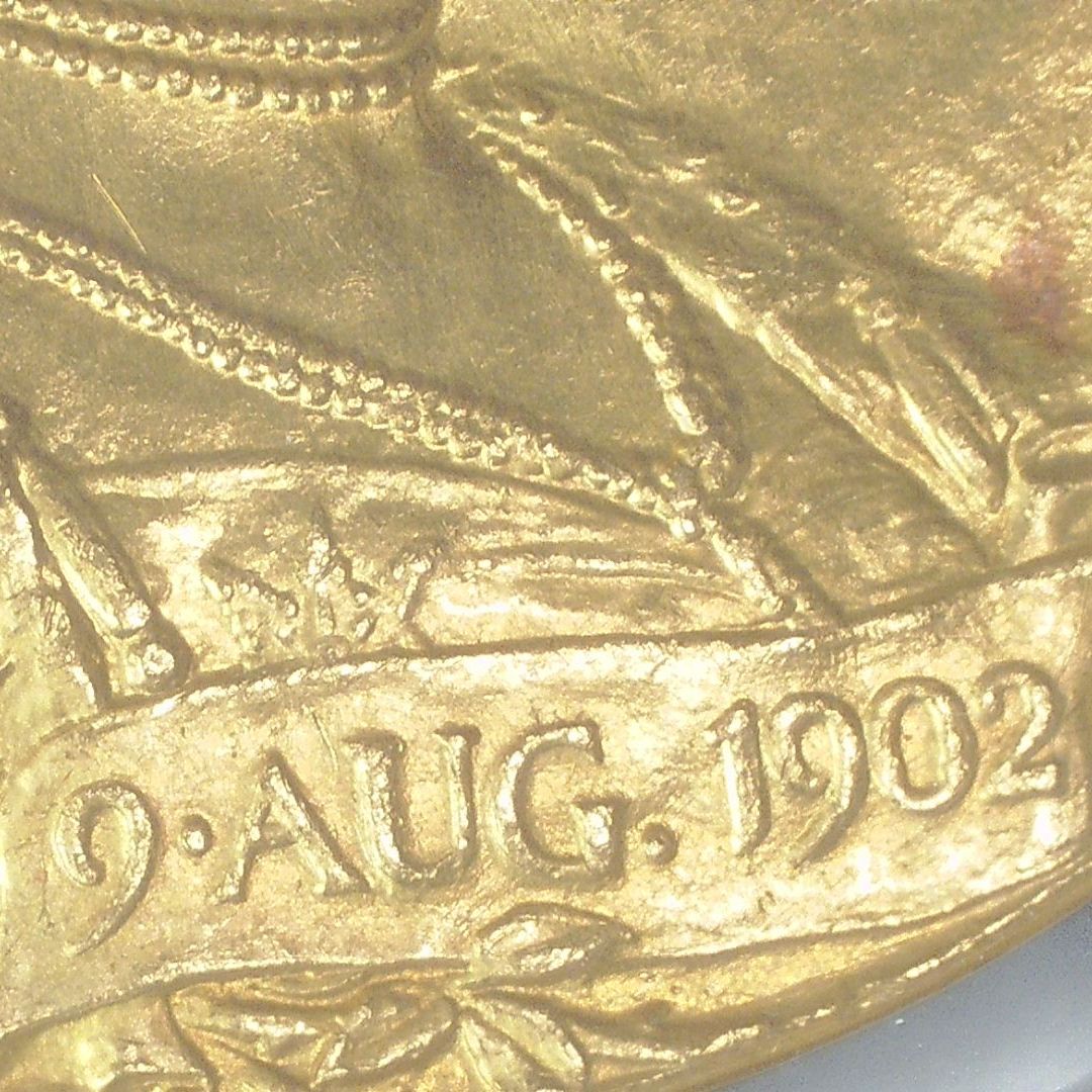 1902年 イギリス エドワード7世 戴冠記念 金メダル 【 NGC MS64 】