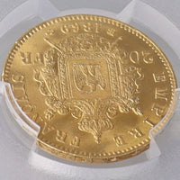 ナポレオン3世 フランス ストラスブール造幣所 1869年-BB 20フラン金貨 MS62 PCGS 裏