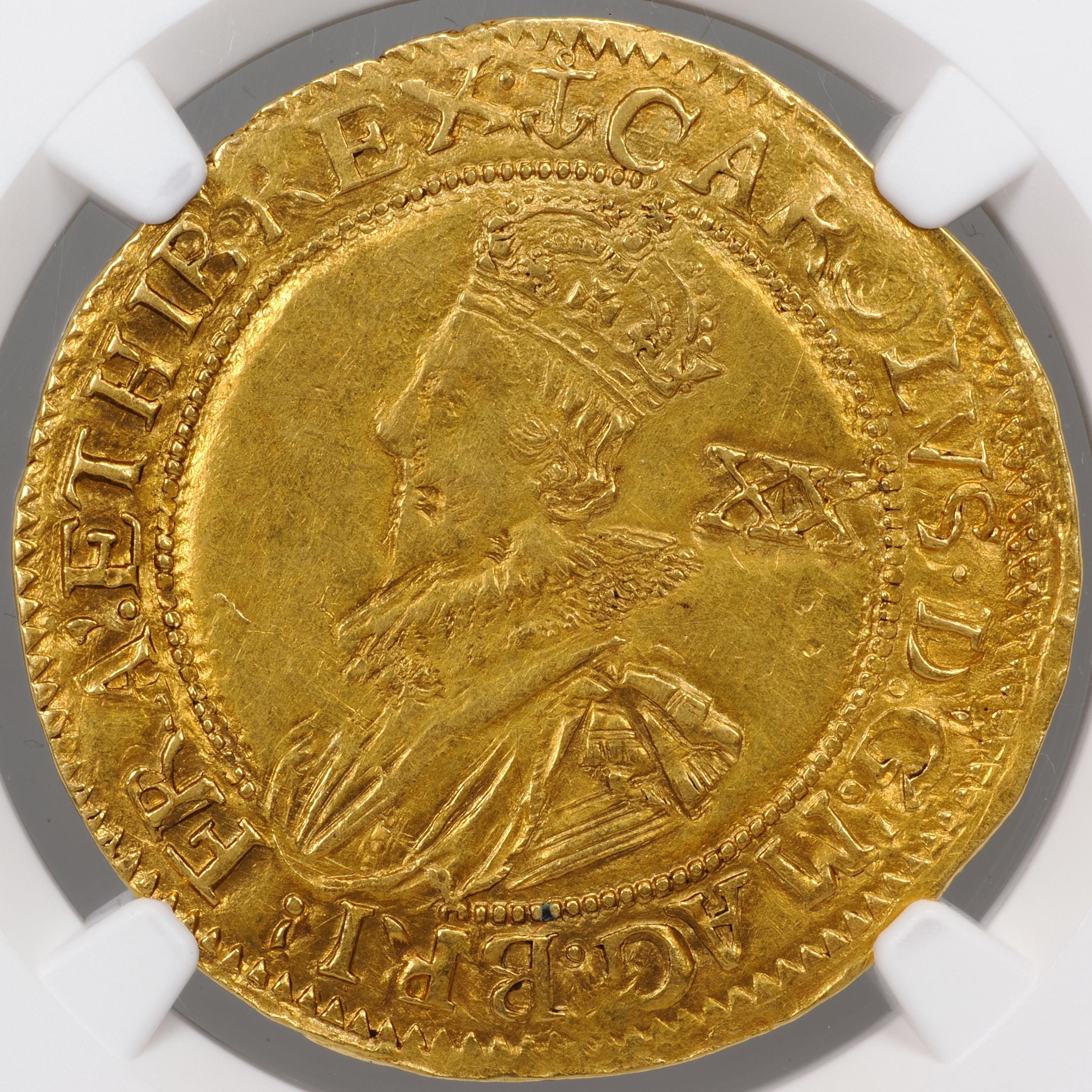 チャールズ1世 1628～29年 イギリス イングランド 1ユナイト金貨 AU58