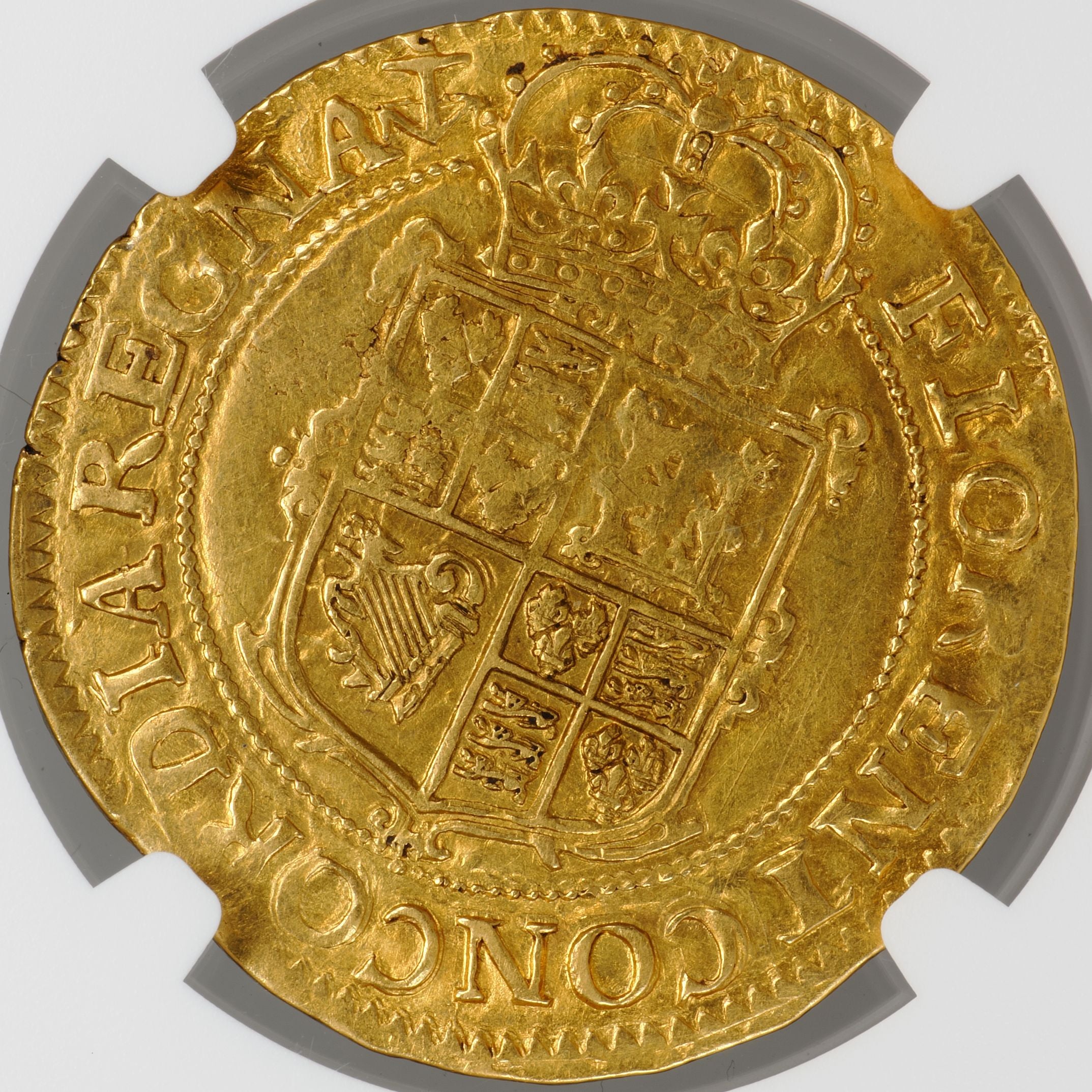 チャールズ1世 1628～29年 イギリス イングランド 1ユナイト金貨 AU58