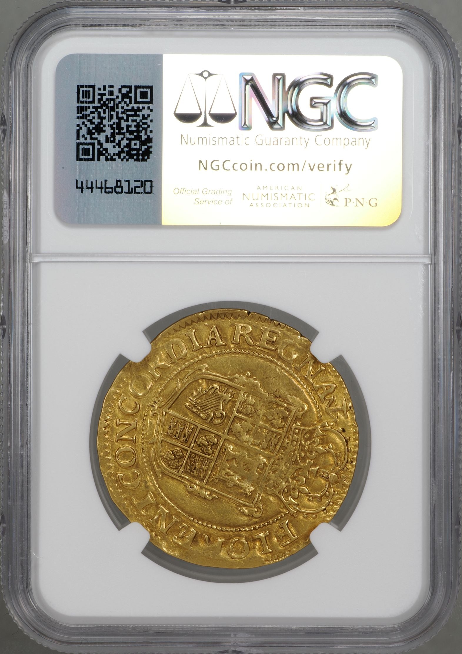 チャールズ1世 1628～29年 イギリス イングランド 1ユナイト金貨 AU58
