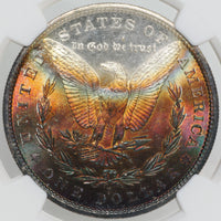 アメリカ サンフランシスコ造幣所 モルガンダラー トーン 1880年-S 1ドル銀貨 MS63★ NGC 表