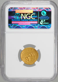 マケドニア王国 フィリッポス2世 紀元前359～336年 1スターテル金貨 XF★ 5/5 5/5 ダブルファイブ NGC 裏
