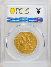 イギリス エドワード7世 1902年 2ポンド金貨 PR63 Matte Proof PCGS 裏