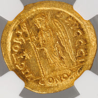 ビザンチン帝国 アナスタシウス1世 西暦491～518年 1ソリドゥス金貨 Ch MS 5/5 5/5 ダブルファイブ NGC 裏