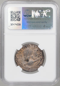 古代ギリシャ アッティカ・アテネ発行 テトラドラクマ銀貨 New Style 紀元前132～131年 Ch XF 4/5 5/5 NGC 裏