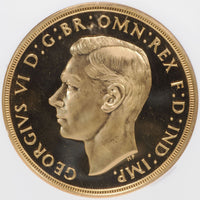 イギリス ジョージ6世 5ポンド金貨
