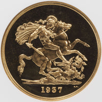 イギリス ジョージ6世 5ポンド金貨