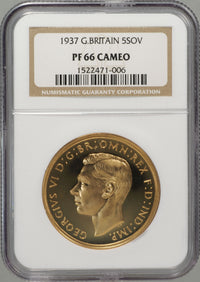 イギリス ジョージ6世 5ポンド金貨