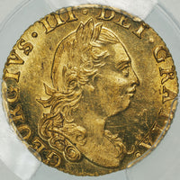 ジョージ3世 イギリス 1776年 ハーフギニー 1/2ギニー金貨 MS64 PCGS 表