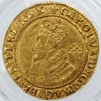 イギリス イングランド チャールズ1世 1625年 1ユナイト金貨 AU58 PCGS 表